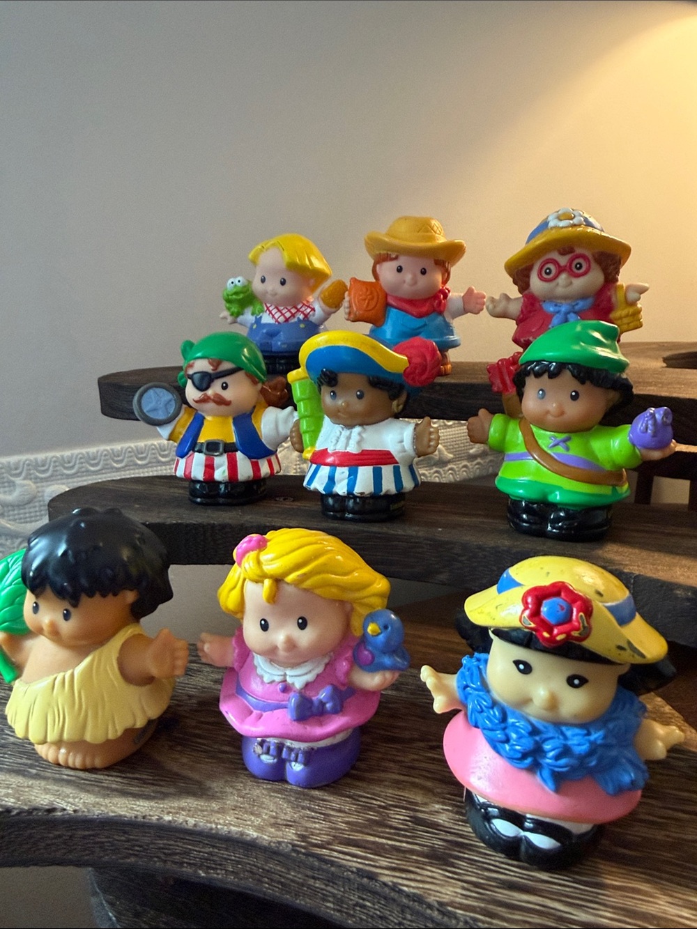 Fisher Price Little People VTG Fun Lot of 9 Chunky Style Figures